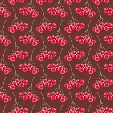 Kırmızı böğürtlenli parlak, pürüzsüz desen.