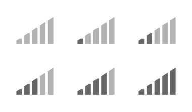 Mobil uygulama tasarımı için internet 3G. Düz hızda. Ağ simgesi.
