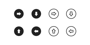 Ok, basit bir sonraki düğme simgesi seti. Düz vektör biçiminde sağ sembol kavramı.