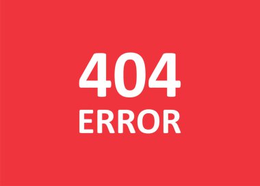 Hata 404 sayfası bulunamadı, basit arkaplan çizimi düz vektör biçiminde.