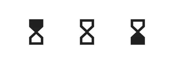 Ikona Klepsydry Symbol Zegara Piasku Koncepcja Czasomierza Godzinowego Stylu Wektorowym — Wektor stockowy