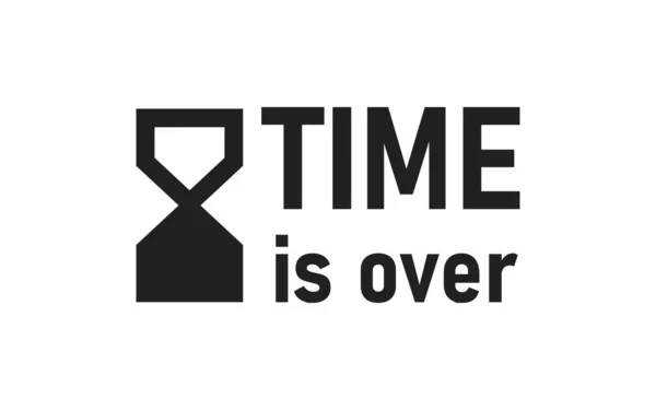 Пісочний Годинник Пропонує Значок Дивитися Час Закінчився Ізольованою Концепцією Векторному — стоковий вектор