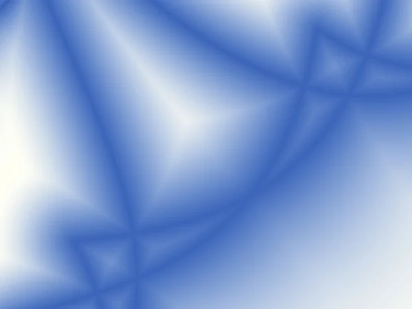 青いトーンの抽象的な曲線 装飾的なカラフルなデザイン 白い背景の青い縞 — ストック写真