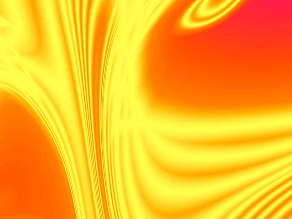 Abstraktní Žluté Pozadí Pruhy Tvořící Fantastické Vlny Ohnivý Vzor — Stock fotografie