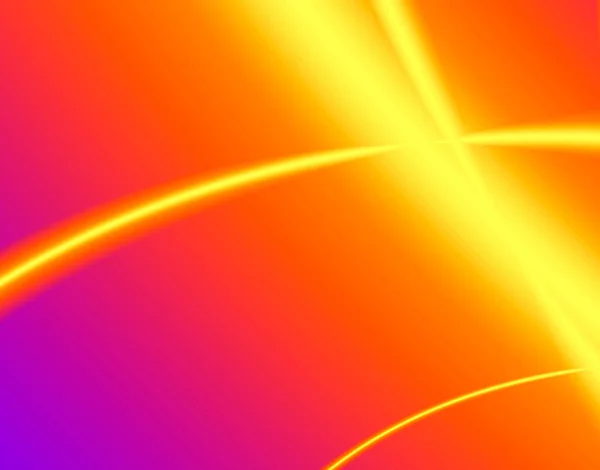 Beautiful Orange Fractal Fiery Lines — Stockfoto