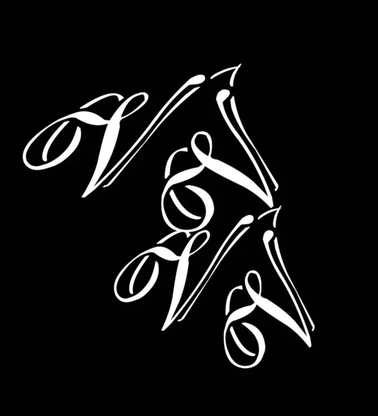 Siyah Arkaplan Iyi Renge Sahip Soyut Logo — Stok fotoğraf
