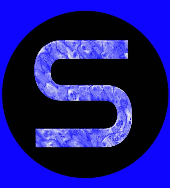 Blaue Darstellung Schwarzer Und Blauer Hintergrund — Stockfoto