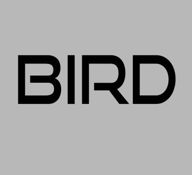 Gri arkaplanda hayvan adı temalı kafe logosu