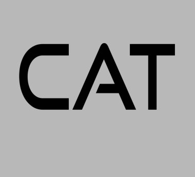 Gri arkaplanda hayvan adı temalı kafe logosu