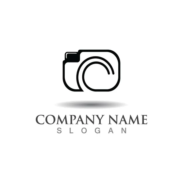 Photographie Logo Image Icône Appareil Photo Modèle Concept Numérique Personnalisé — Image vectorielle