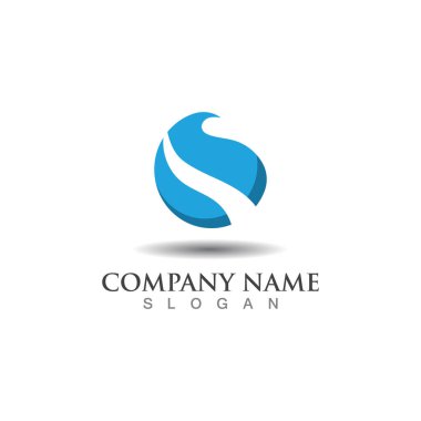 Soyut Küre Çemberi Logosu Tasarım Vektörü Beyaz Arkaplanda İzole Edildi