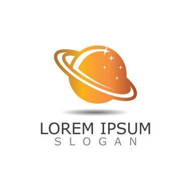 İş görüntüsü tasarım şablonu yaratıcı uzay galaksisi logosu
