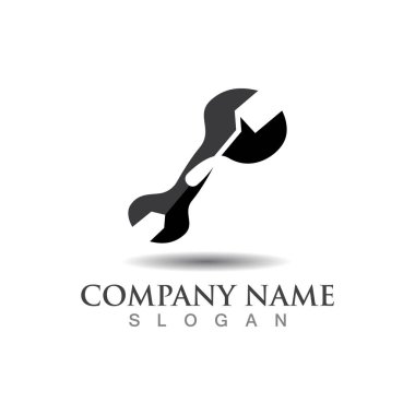 Logo düz basit yaratıcı tasarım onarım şablonu