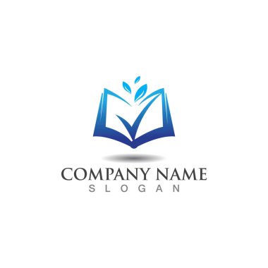 İşaretli logo hesaplama analitik vektör tasarım şablonu olan kitap