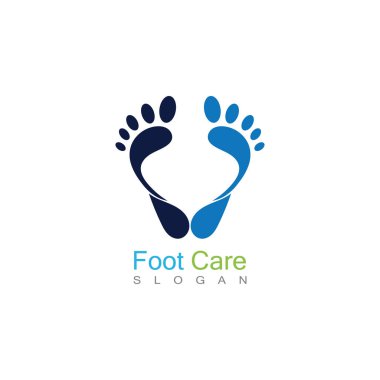 Ayak Bakımı Logo Şablonu Tasarım Vektörü, Amblem, Kavram Tasarımı, Yaratıcı Sembol, Simge Simgesi, Simge
