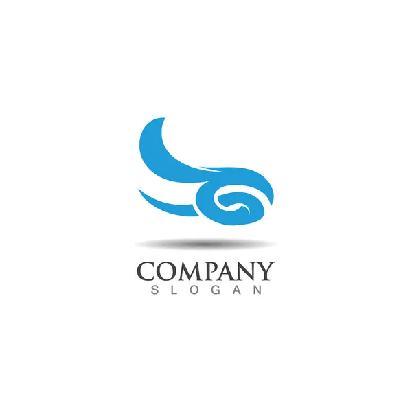Wave Ocean Logo Design Image Element Vector Illustration Icon Nature — Stock Vector