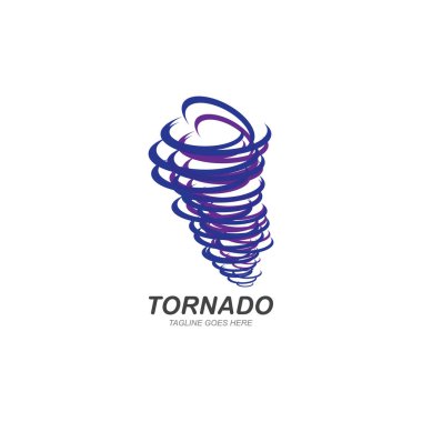 Tornado rüzgar logo sembolü vektör illüstrasyon tasarımı