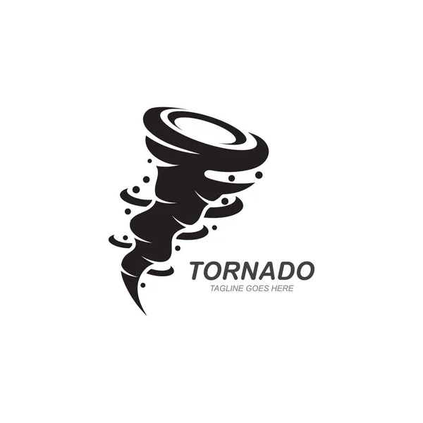 Tornado Viento Logotipo Símbolo Vector Ilustración Diseño — Vector de stock