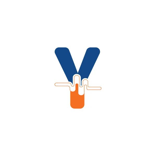 Letter Logo Pulse Concept Creative Template Design — Stock Vector