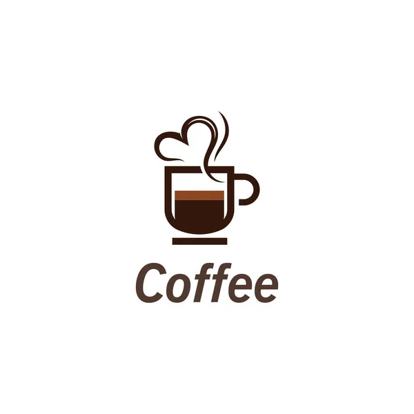 咖啡杯标志形象及矢量创意设计图解 — 图库矢量图片