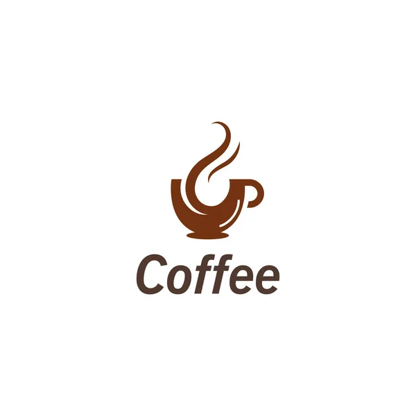 Coffee Cup Nápoj Logo Image Vektor Kreativní Design Ilustrace — Stockový vektor