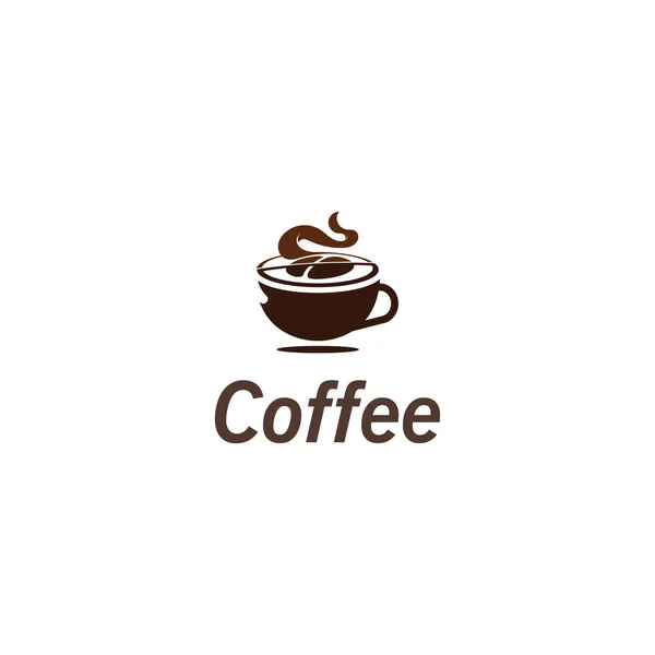 Café Copa Bebida Logo Imagen Vector Diseño Creativo Ilustración — Archivo Imágenes Vectoriales