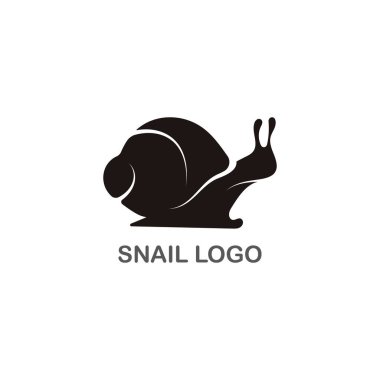 Salyangoz logosu yaratıcı şablon vektör çizimi tasarımı