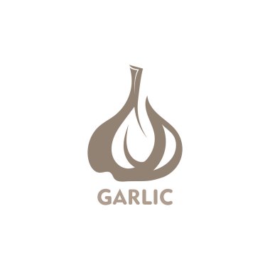 Garlic vector icon illustration design template