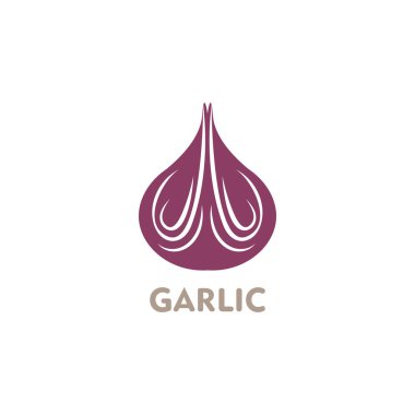 Garlic vector icon illustration design template