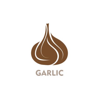 Garlic vector icon illustration design template