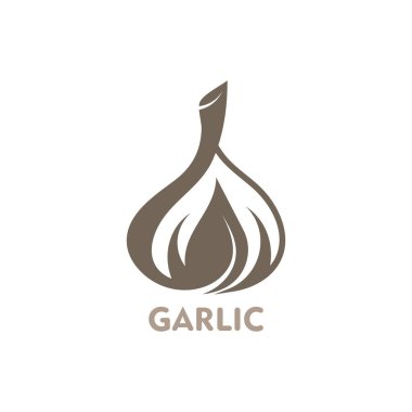 Garlic vector icon illustration design template