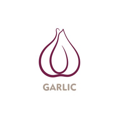 Garlic vector icon illustration design template