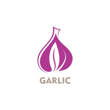 Garlic vector icon illustration design template