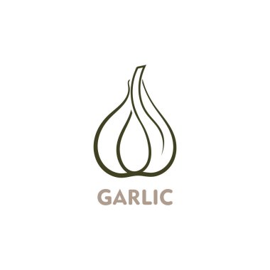 Garlic vector icon illustration design template