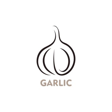 Garlic vector icon illustration design template