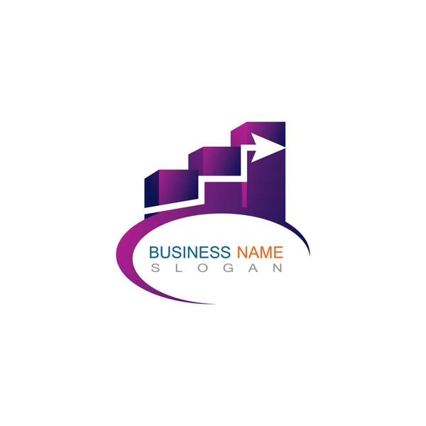 Business Finance Professionele Logo Template Vector Pictogram — Stockvector