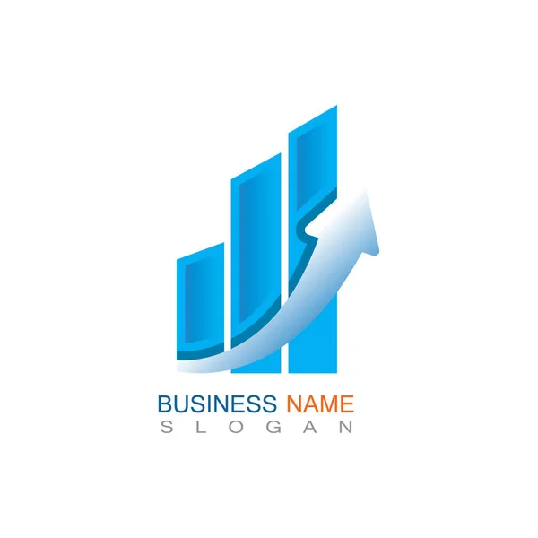 Business Finance Ícone Vetor Modelo Logotipo Profissional —  Vetores de Stock