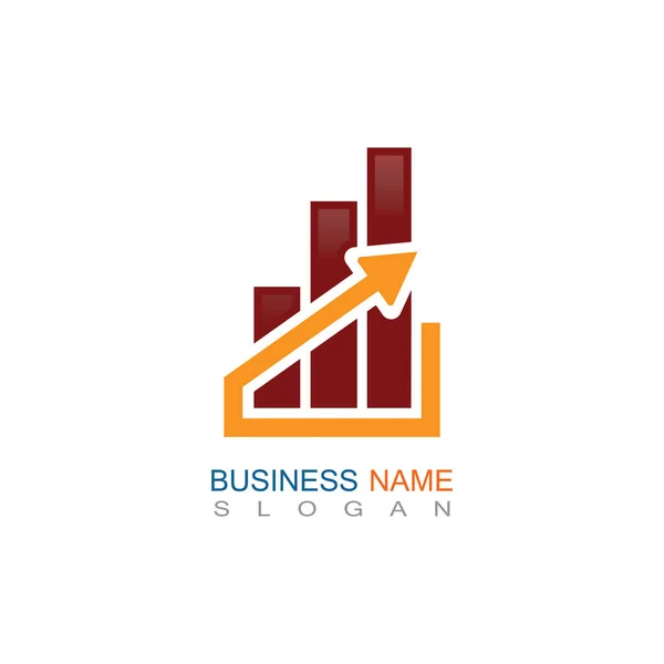 Business Trading Finance Logo Template Vector Icon Design —  Vetores de Stock
