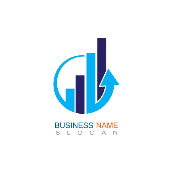 Business Trading Finance Logo Template Vector Icon Design — Image vectorielle