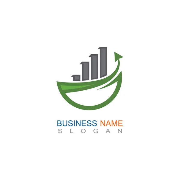 Negocios Finanzas Logotipo Profesional Plantilla Vector Icono — Vector de stock