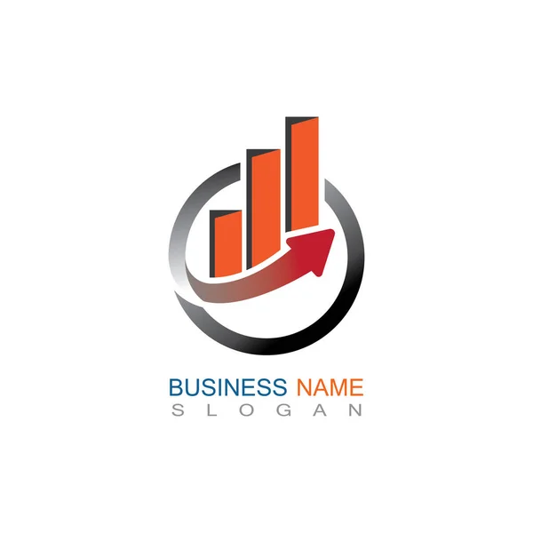 Business Finance Ícone Vetor Modelo Logotipo Profissional —  Vetores de Stock