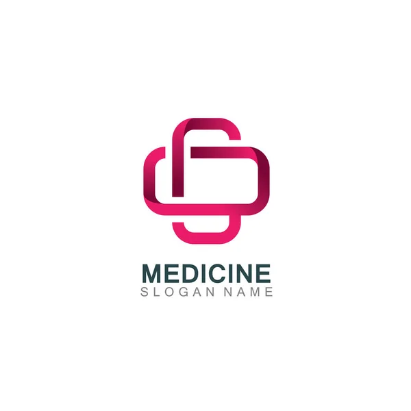 Medical Logotype Health Care Design Cross Illustration Template — 스톡 벡터