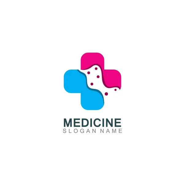 Medical Logotype Health Care Design Cross Illustration Template — 스톡 벡터