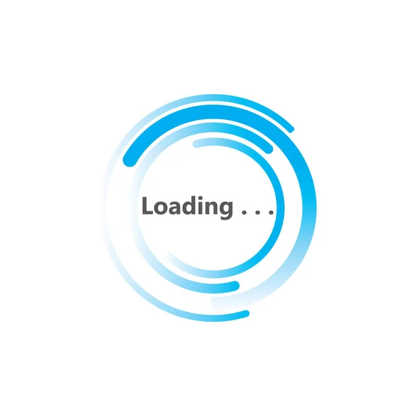 Circle Loading Spinning Progress Upload Template Buffering Waiting Indicator Icons — Vettoriale Stock