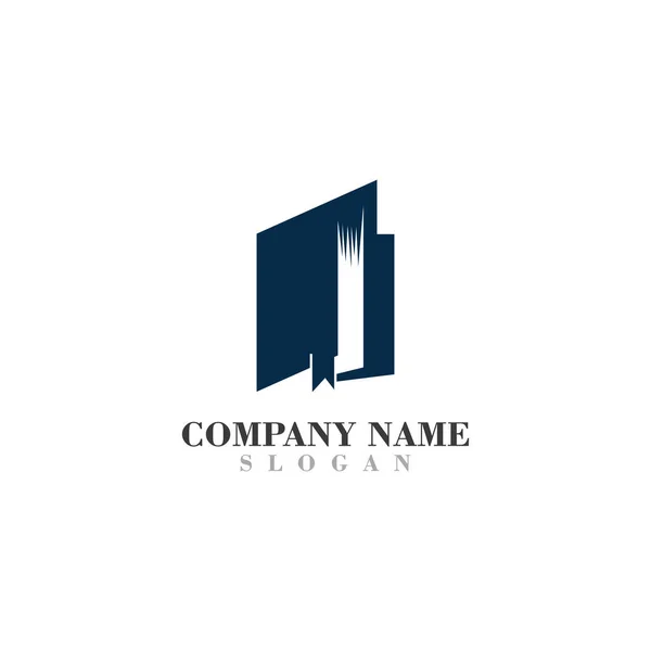 Book Reading Logo Inspiration Template Business Design — Stock vektor