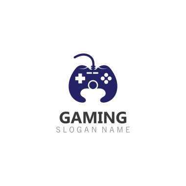 Joystick Game controller logo template joystick icon Vector Image