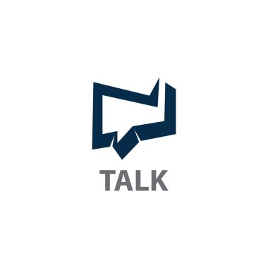 Talk Consult logo design, business logo template design concept vector