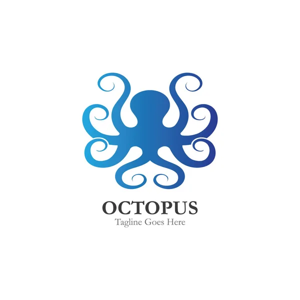 Octopus Logo Symbol Icon Illustration Design Template — Διανυσματικό Αρχείο