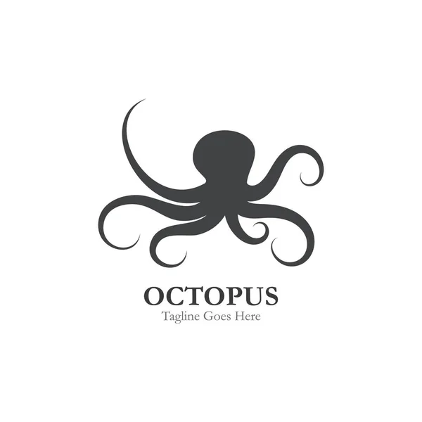 Plantilla Diseño Ilustración Logotipo Icono Símbolo Octopus — Archivo Imágenes Vectoriales