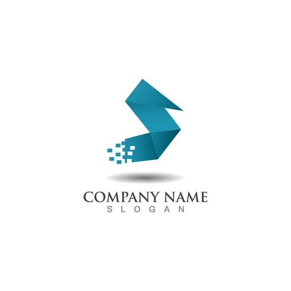 Logistic Logo Express Business Delivery Company Template — Vector de stock